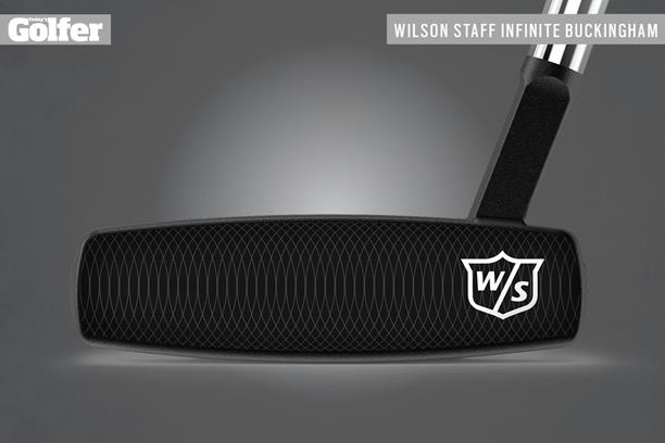 The face of the Wilson Staff Infinite Buckingham putter.