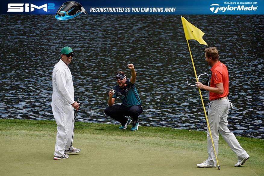 David Lynn and Ian Poulter at The Masters in 2014.