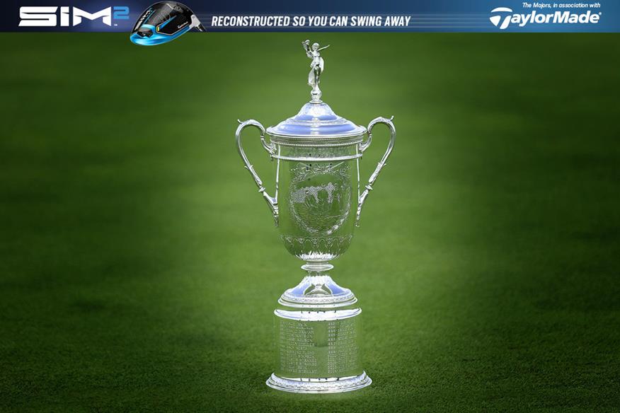 The US Open golf trophy.