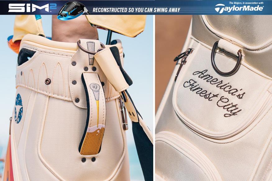 The TaylorMade "Summer Commemorative" golf bag that staff players will use at the 2021 US Open.