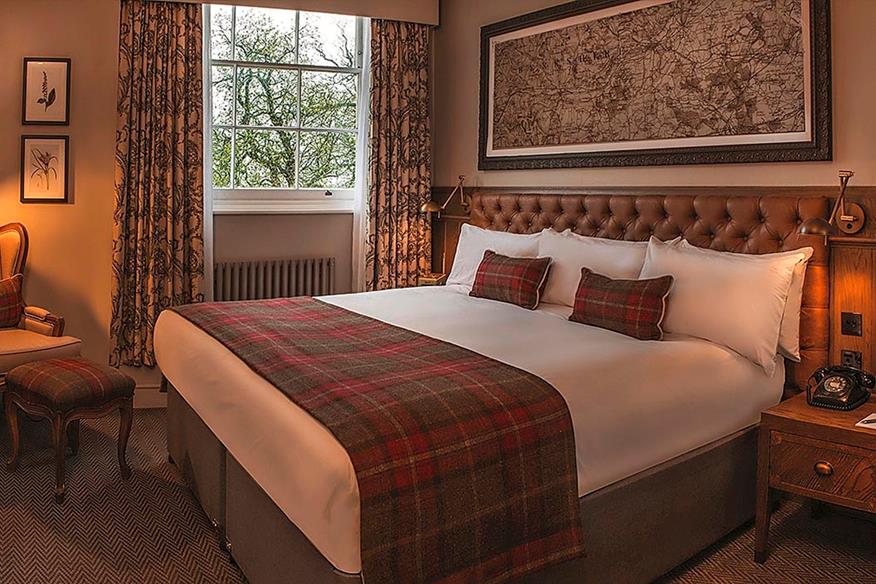 One of the rooms at the De Vere Wokefield Estate's Mansion House.