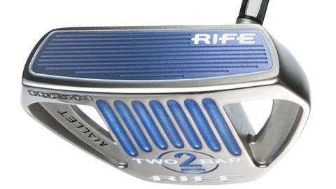 Rife Two Bar Hybrid Putter Review Equipment Reviews Today S Golfer Rife 2 Bar Hybrid Belly Long Mallet Putter Review