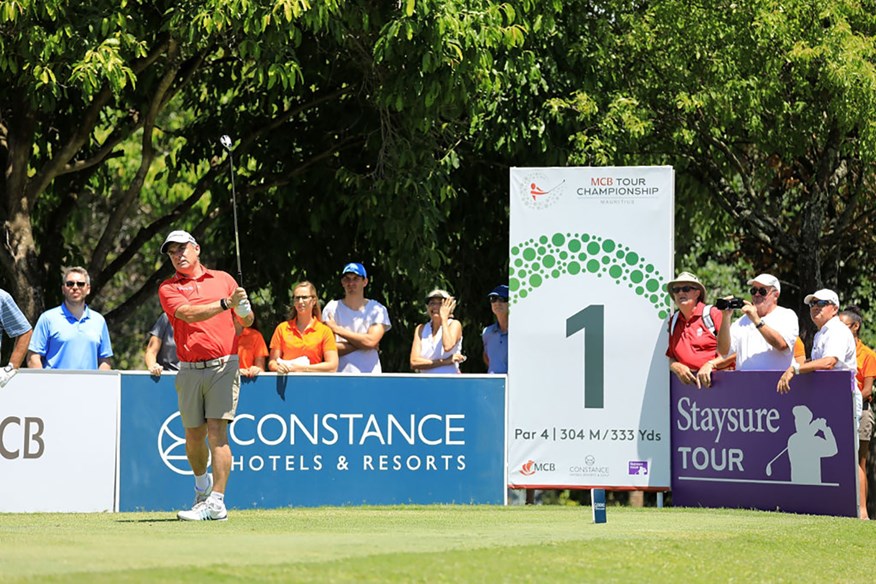 Former Ryder Cup captain Paul McGinley plays in the MCB Tour Championship pro am