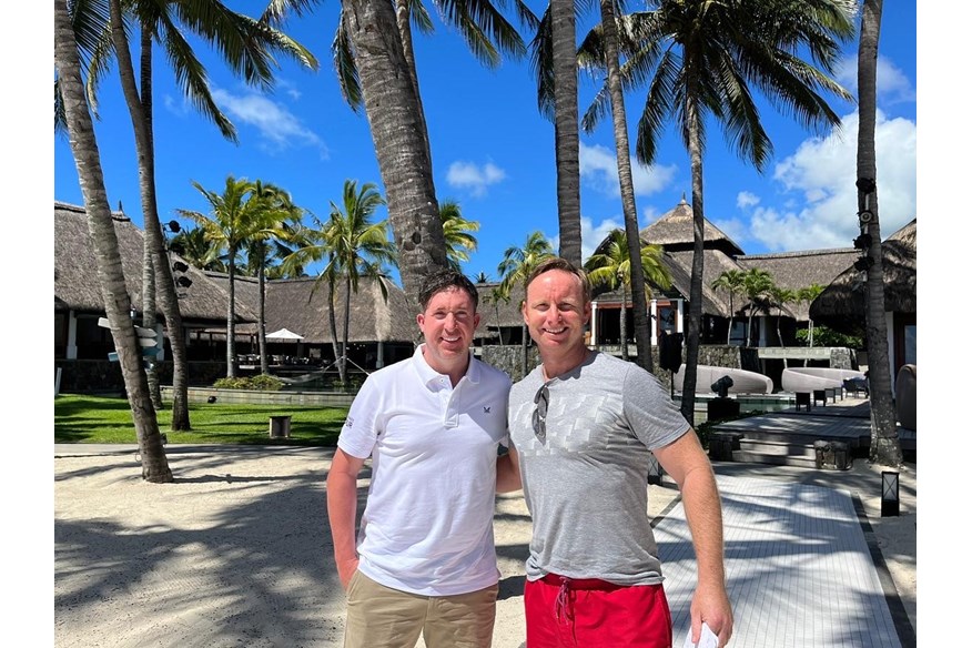 Robbie Fowler and Chris Bertram at the MCB Tour Championship pro am