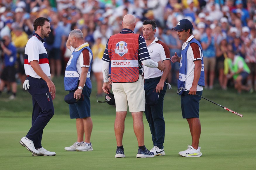 Rory McIlroy was unhappy with the conduct of caddie Joe LaCava.