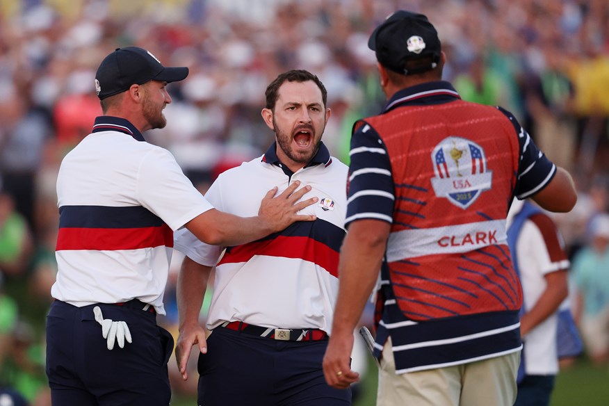 Patrick Cantlay secured a crucial point for Team USA in the final match on Saturday.