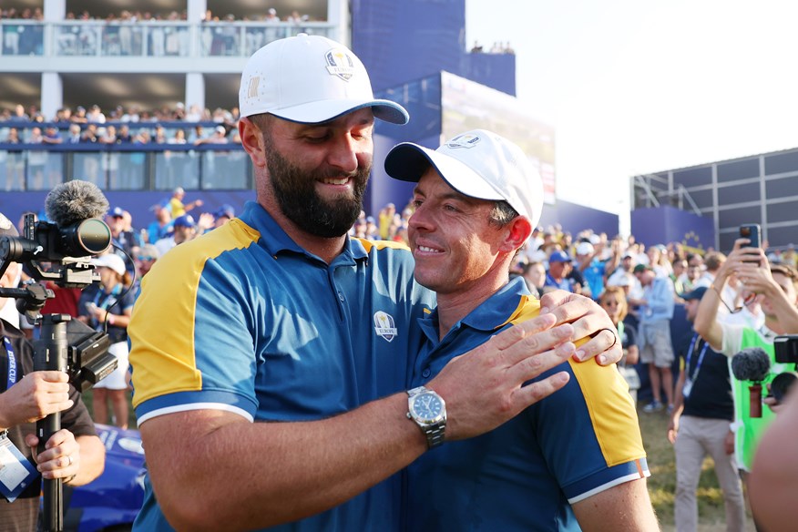 Jon Rahm and Rory McIlroy.