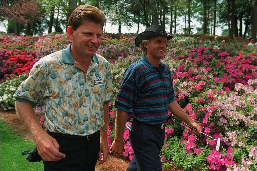 Nick Price and Greg Norman share the record the lowest round at The Masters.