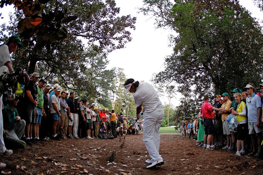 Bubba Watson hit one of the most iconic shots in Masters history on the 10th hole.