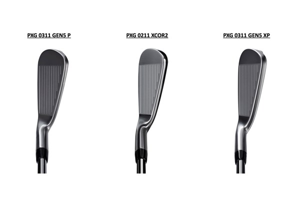 Address comparison of the PXG 0311 GEN5 P, XP and 0211 XCOR2 irons