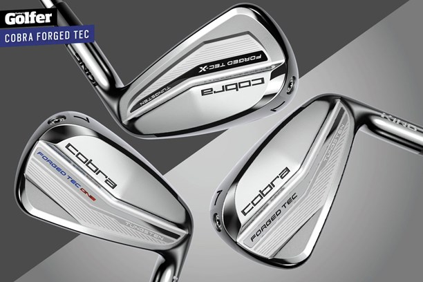 Cobra Forged Tec, Forged Tec One Length, and Forged Tec X irons.