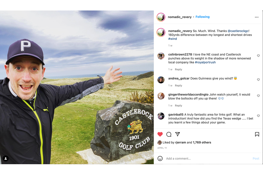 Bad Golf's John Robins had his first experience of golf in Ireland.