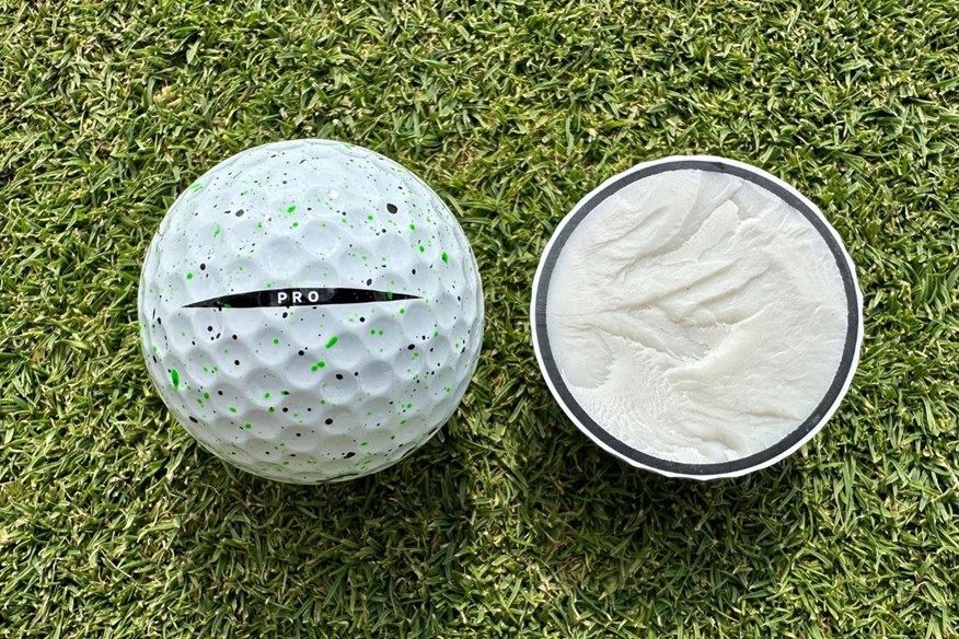 Vice Pro golf ball cut through
