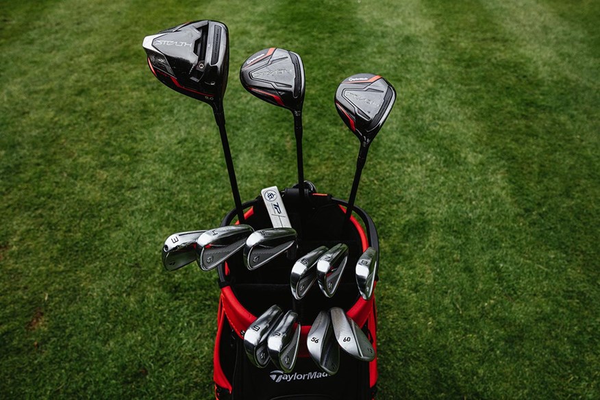 Inside Thorbjorn Olesen's golf bag.