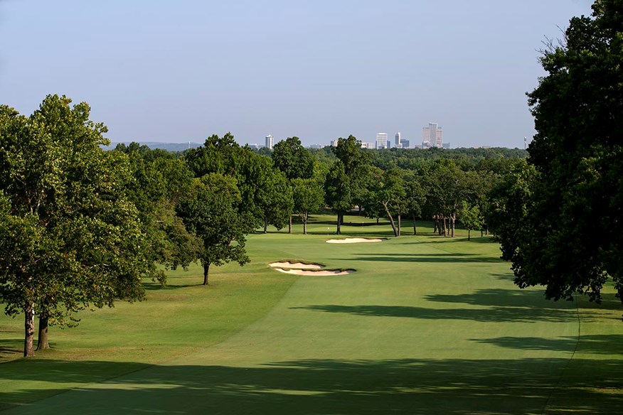 The 1st hole at Southern Hills Country Club.