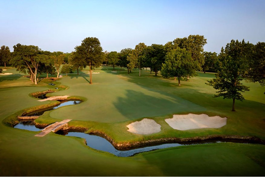 The 2nd hole at Southern Hills Country Club.