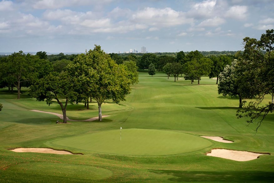 The 4th hole at Southern Hills Country Club.