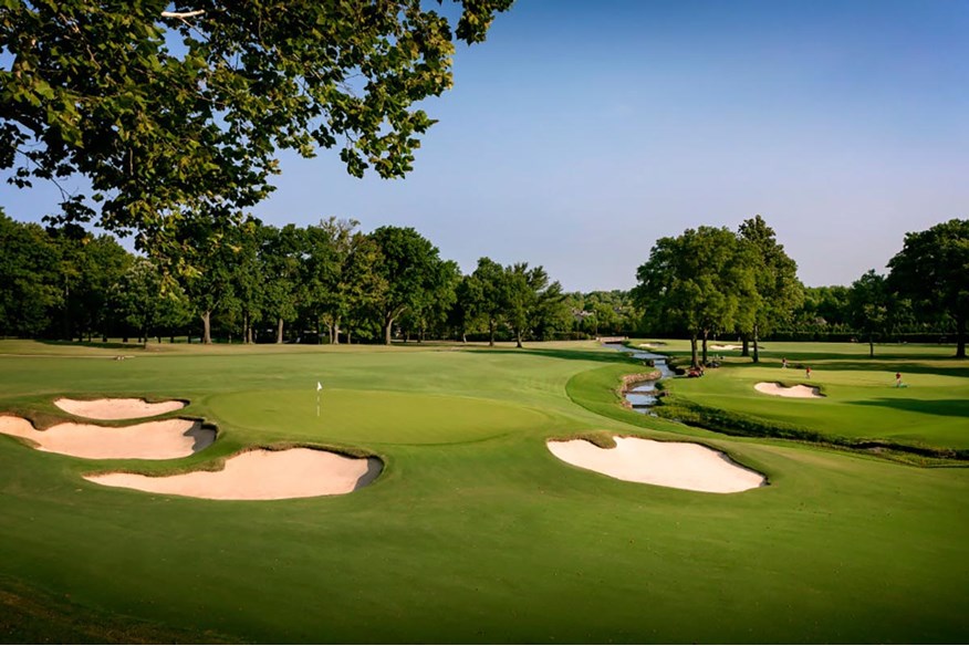 The 5th hole at Southern Hills Country Club.