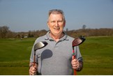 Today's Golfer reader Jim Davidson with his old Titleist driver and new TaylorMade Stealth HD driver.