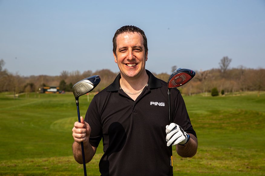 Today's Golfer reader Gary East with his old Mizuno driver and new TaylorMade Stealth Plus driver.