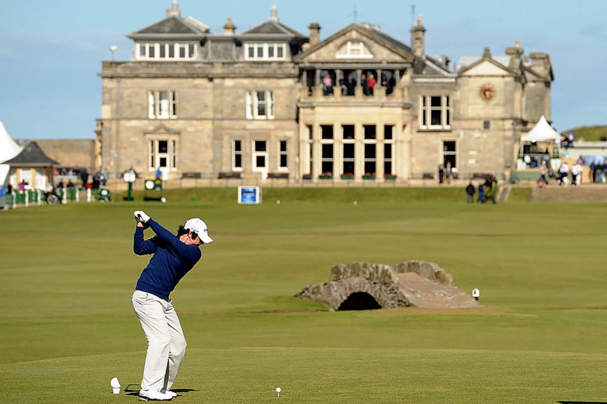 Rory McIlroy playing at the 2010 Open, where he finished T3.