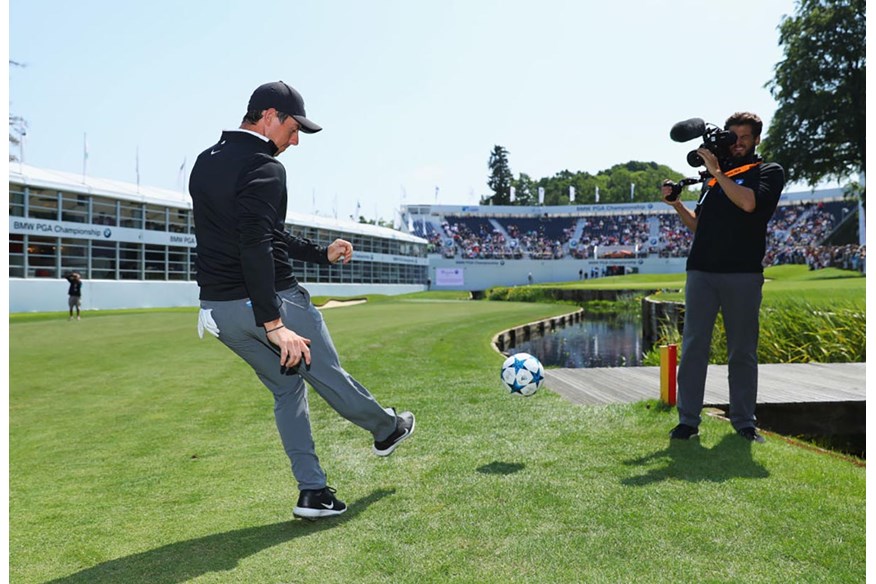 Rory McIlroy has avoided playing much football since his injury in 2015.