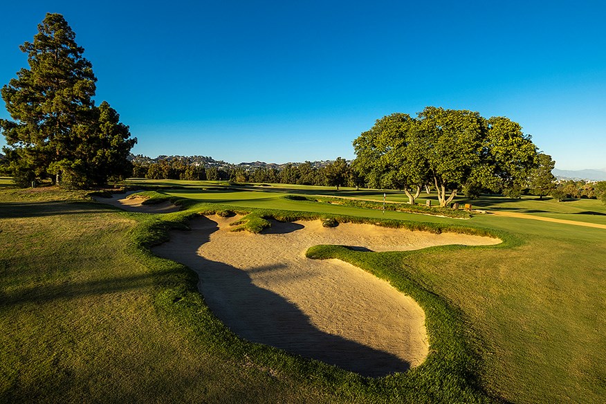 The short par-3 15th hole at LACC will play a key part in the US Open