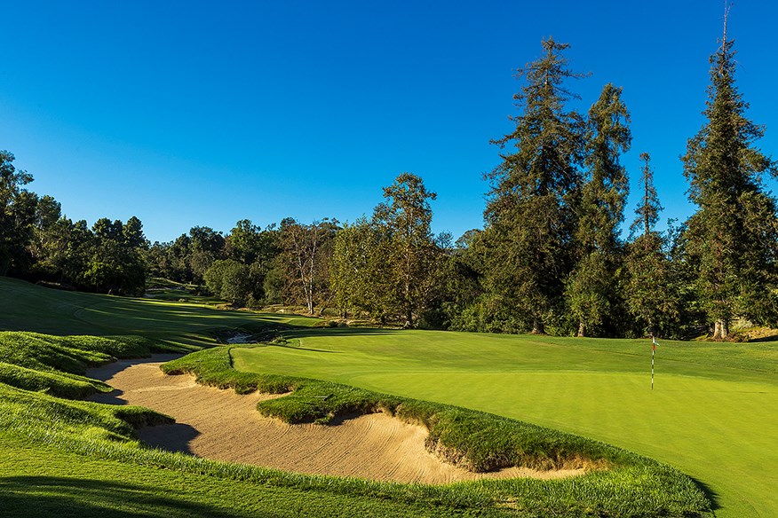 The 7th hole at LACC, home of the 2023 US Open