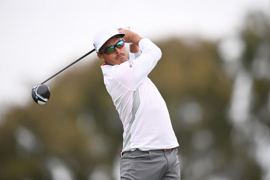 Rickie Fowler hitting the Cobra Aerojet LS driver.