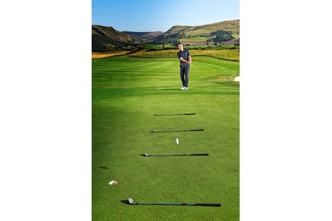 golf chipping ladder drill