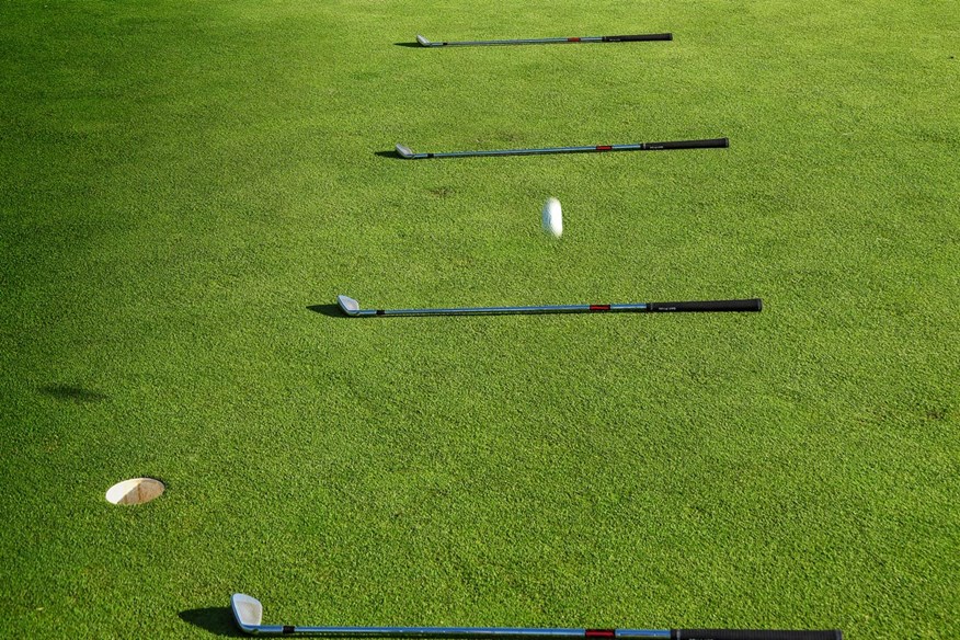 golf chipping ladder drill