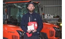 Greenkeeper Liam Nicholson saved the life of member Gordon Moodie.