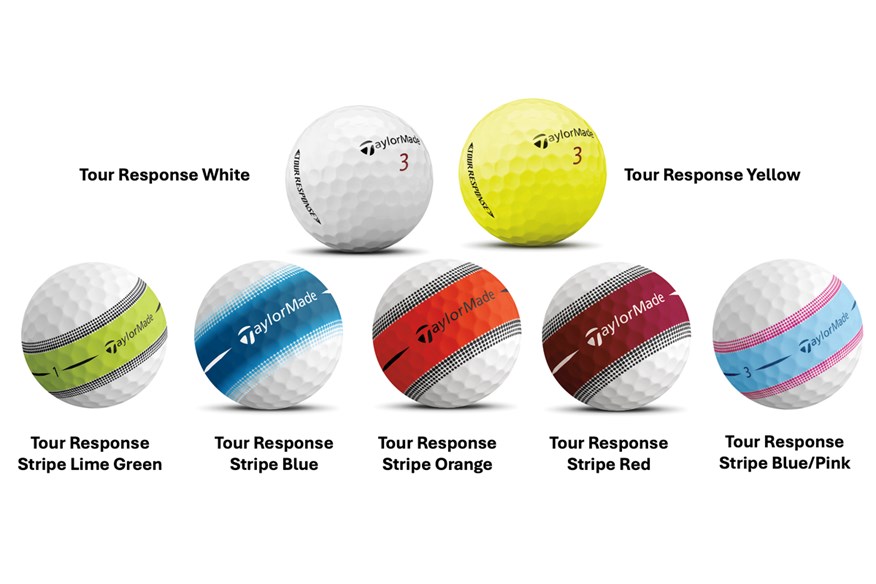 The TaylorMade Tour Response and Tour Response Stripe colour options