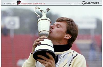 Nick Faldo kisses the Claret Jug Open Championship trophy after winning the 1987 Open