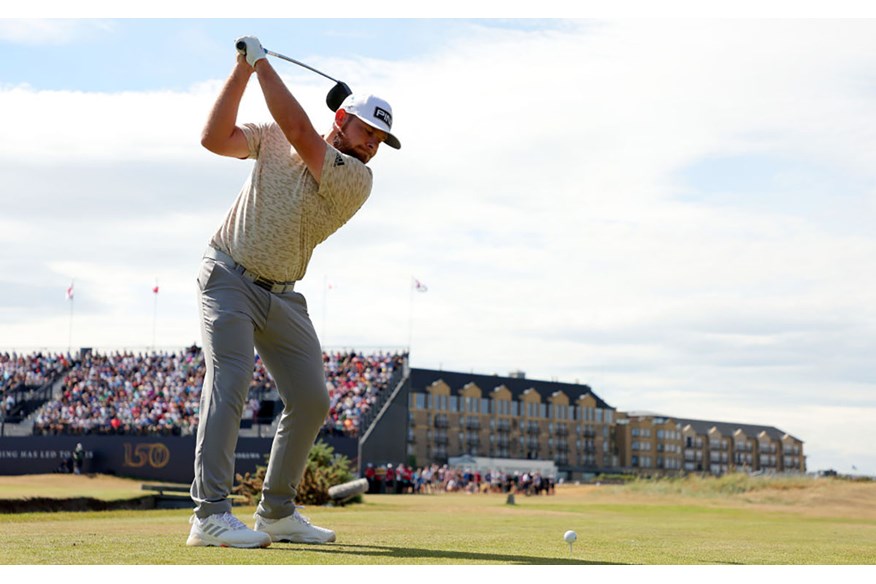 Tyrrell Hatton during his 3rd round at the 2022 Open Championship.