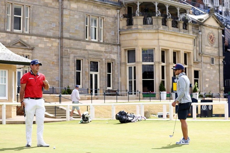 Patrick Reed now has four LIV Golf logos on his clothing.