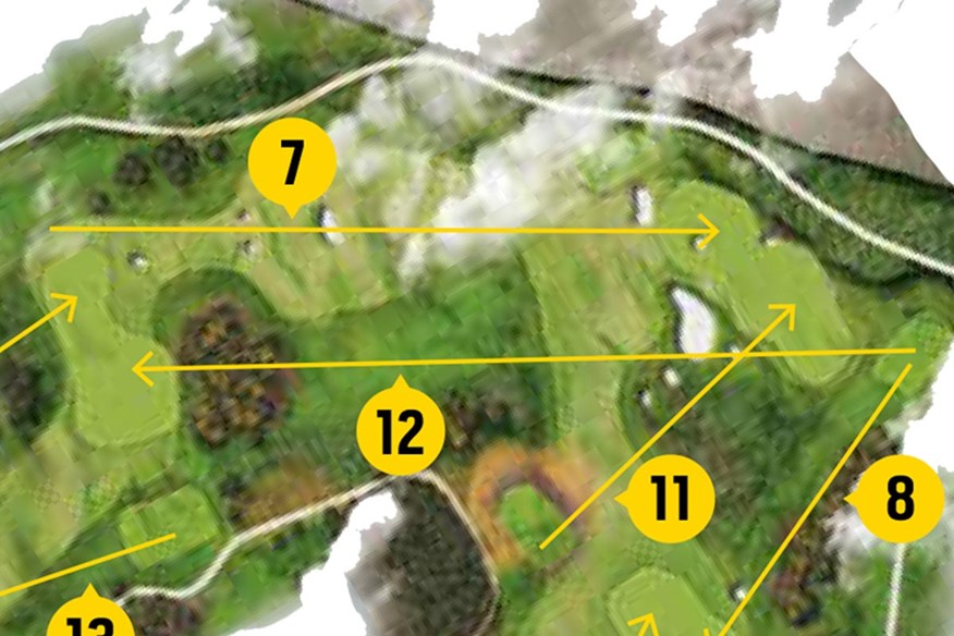 The 7th & 11th holes on the original Old Course layout caused more crossover problems than the course we know today.