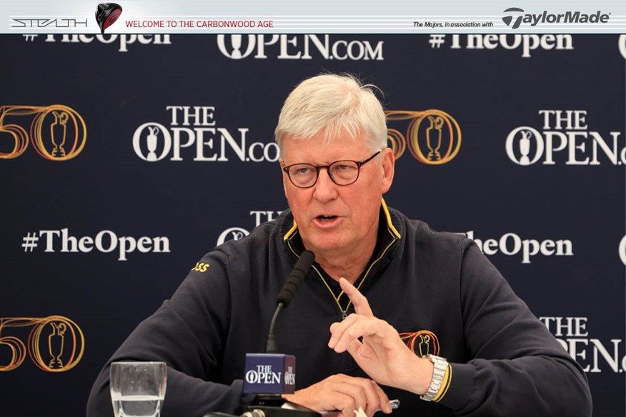 R&A Chief Executive Martin Slumbers speaks to the media ahead of the 150th Open.