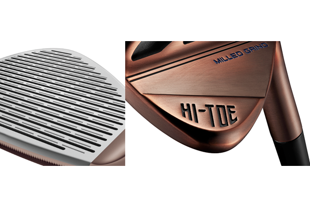 A close up of the face of the TaylorMade Hi-Toe 3 Wedge