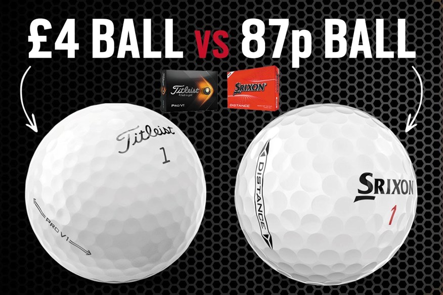 We pit the premium Titleist Pro V1 golf ball against the entry-level Srixon Distance golf ball.