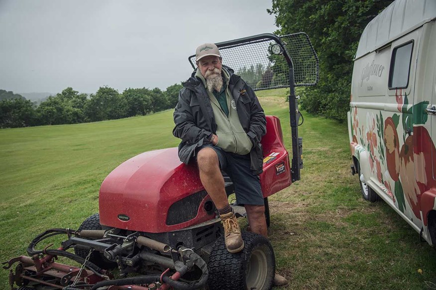 Head greenkeeper Rob Porrington is also the designer of the original course at Gillyflower.