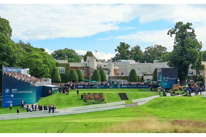 The 1st tee at the BMW PGA Championship at Wentworth.