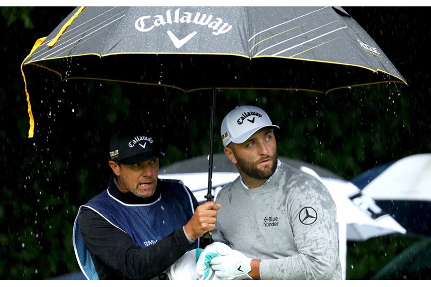 Jon Rahm wasn't pleased to see LIV Golfers at Wentworth.