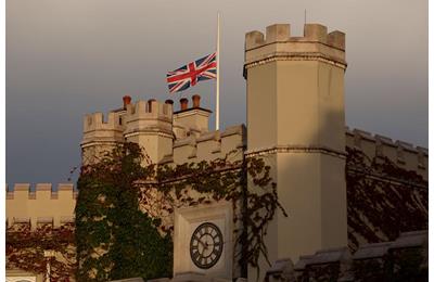 The flags at Wentworth fly at half-mast following the death of Her Majesty Queen Elizabeth II.