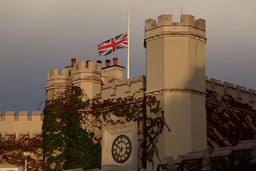 The flags at Wentworth fly at half-mast following the death of Her Majesty Queen Elizabeth II.