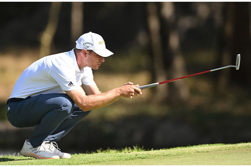 Guido Migliozzi uses an Odyssey White Hot OG putter.