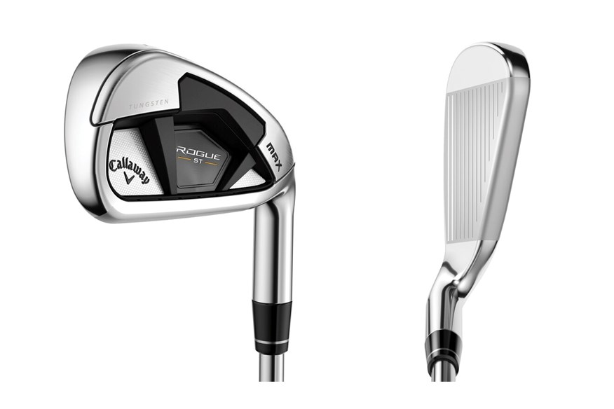 The Callaway Rogue ST Max iron from two different angles