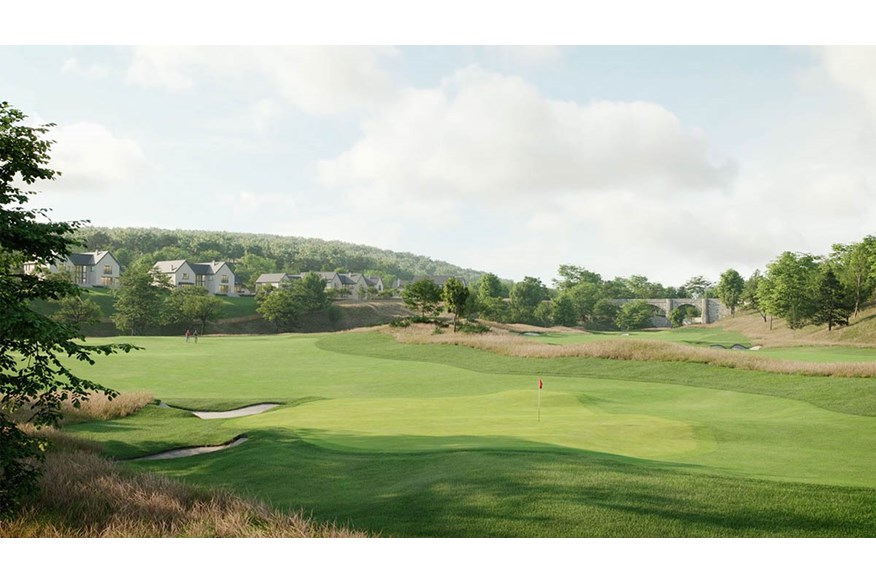 Properties at the Ury Castle Estate will have great views of the Jack Nicklaus designed golf course