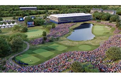 An artist's impression of how Hulton Park would look if it hosted the Ryder Cup.