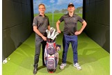 John Robins, pictured with Precision Golf’s Simon Cooper, paid a visit to the facility for a full golf health check.